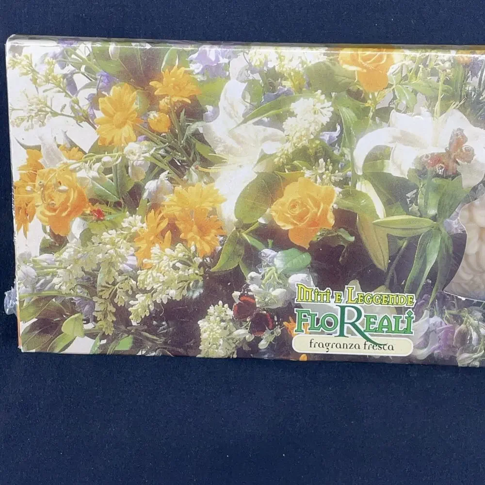Vtg Floral Myths & Legends Fresh Fragrance Bar Soap 10.6 oz Bologna Italy Athens